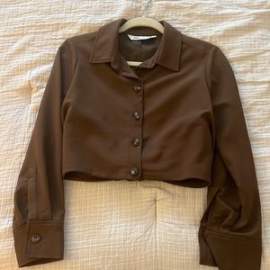 Cropped jacket new Zara S